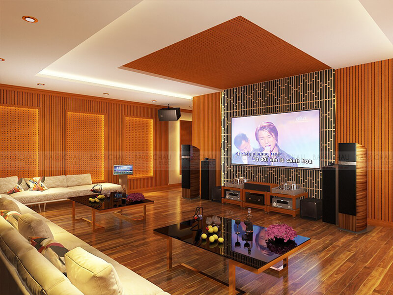 Thiết kế phòng giải trí đa năng, xem phim, nghe nhạc, karaoke 06