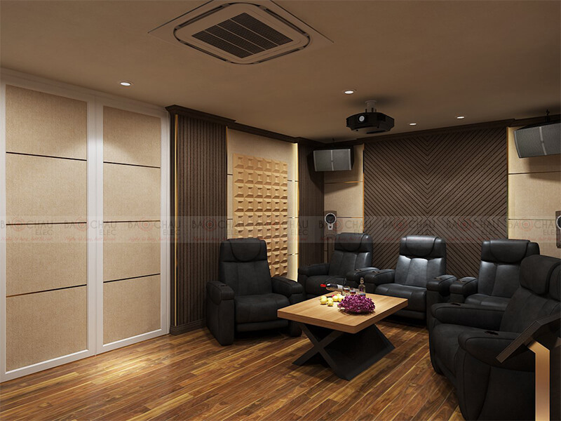 Thiết kế phòng giải trí đa năng, xem phim, nghe nhạc, karaoke 09