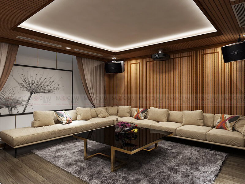 Thiết kế phòng giải trí đa năng, xem phim, nghe nhạc, karaoke 11