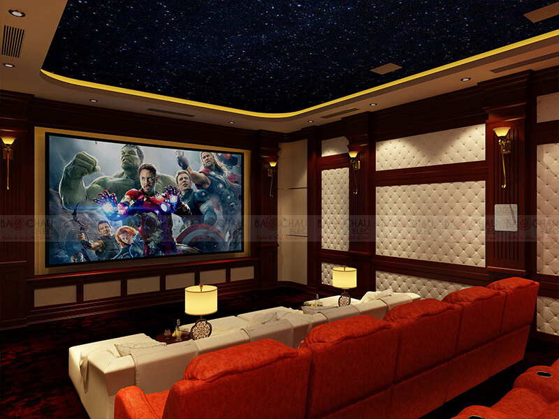 Thiết kế phòng giải trí đa năng, xem phim, nghe nhạc, karaoke 12
