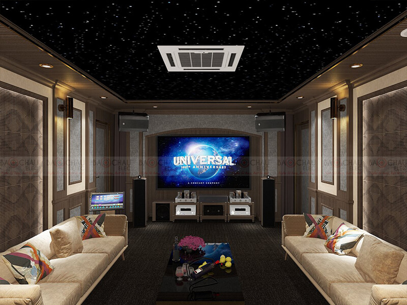 Thiết kế phòng giải trí đa năng, xem phim, nghe nhạc, karaoke 16