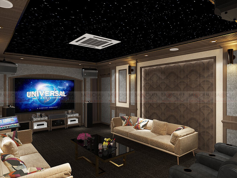 Thiết kế phòng giải trí đa năng, xem phim, nghe nhạc, karaoke 16