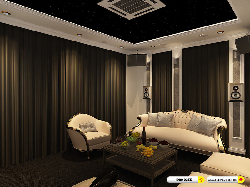 Thiết kế phòng giải trí đa năng, xem phim, nghe nhạc, karaoke 21