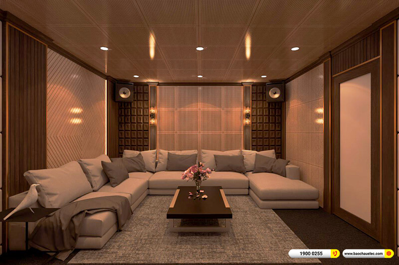 Thiết kế phòng giải trí đa năng, xem phim, nghe nhạc, karaoke 23