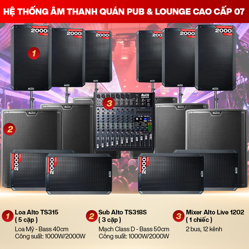 Hệ thống âm thanh quán PUB & Lounge cao cấp 07