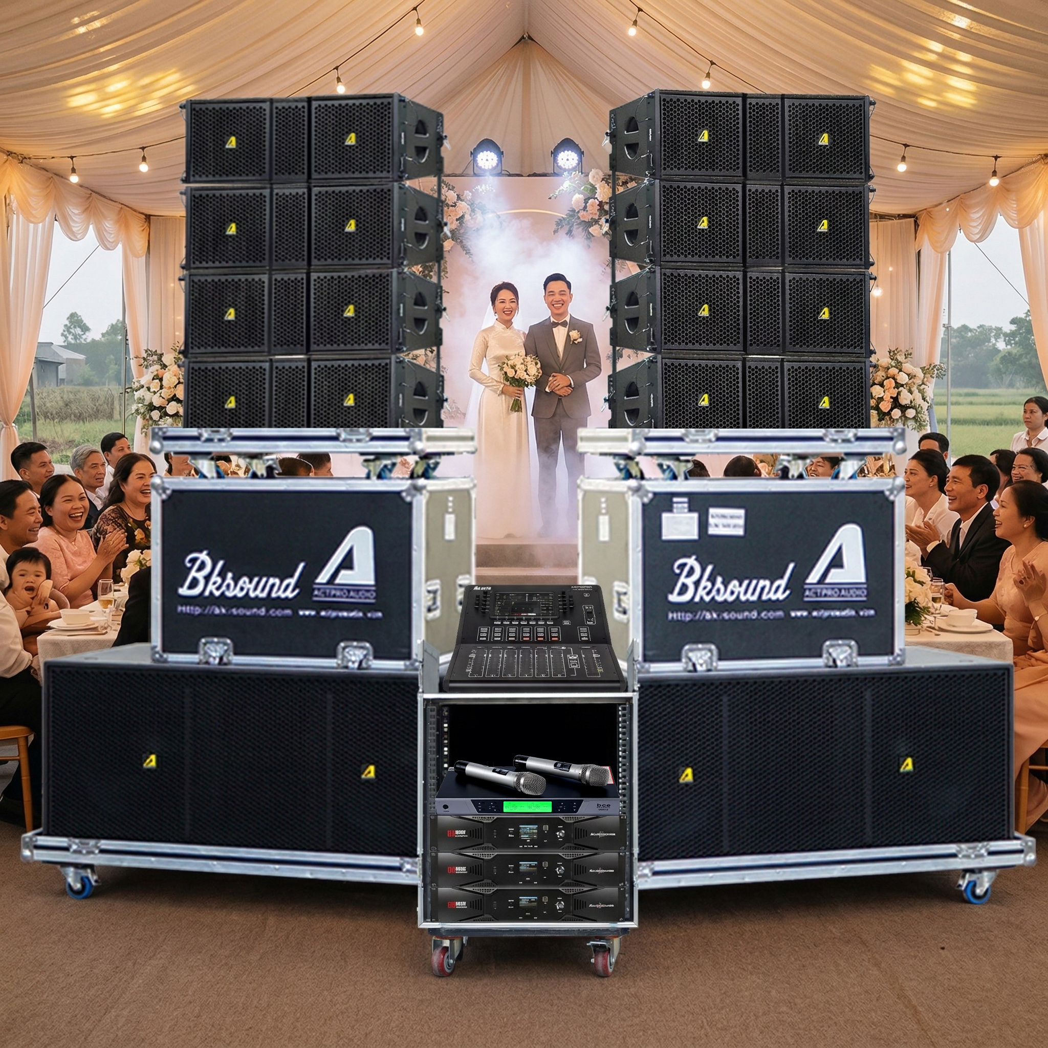 Dàn âm thanh Line Array 2 way Passive Actpro 29 (KR210F New, KR28F New, UTA1802DSP, UTA1804DSP, Alto TMD16, BCE UGX12) - Hình 3