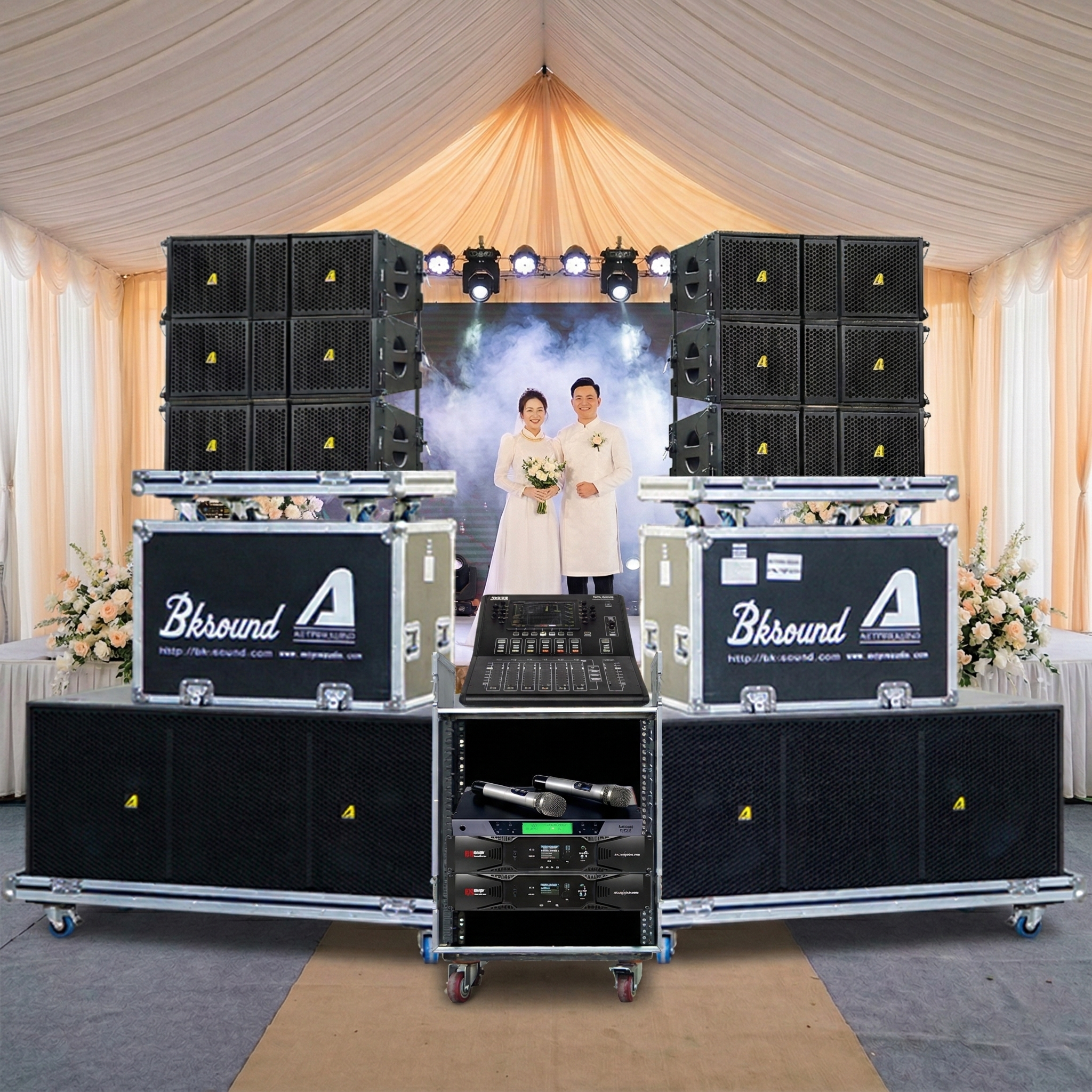 Dàn âm thanh Line Array 2 way Passive Actpro 31 (KR210F New, KR28F New, UTA1802DSP, UTA1804DSP, Alto TMD16, BCE UGX12) - Hình 3