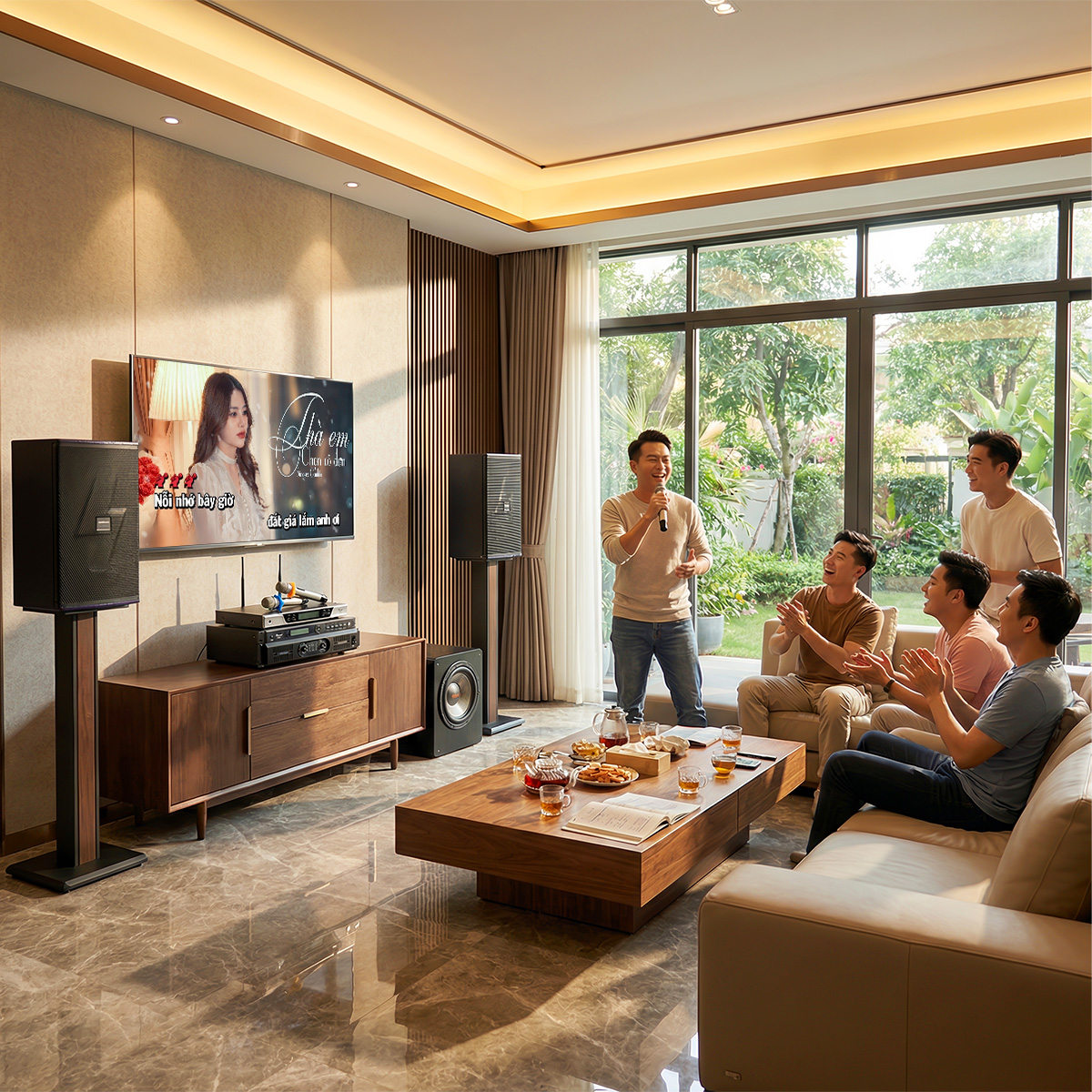 Dàn karaoke gia đình Domus 25 (Domus DP6212 MAX, Audiocenter CT2400, Bksound KP500, Bksound SW612MKII, BCE UGX12) - Hình 3