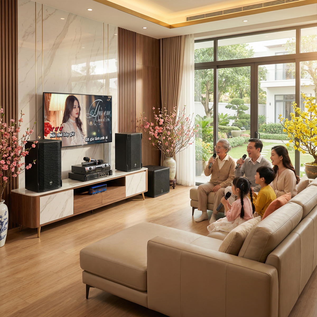 Dàn karaoke gia đình cao cấp RCF 06 (CMAX 4110, RCF S12, BIK VM830A, BIK VK-R51, BBS S290D) - Hình 3