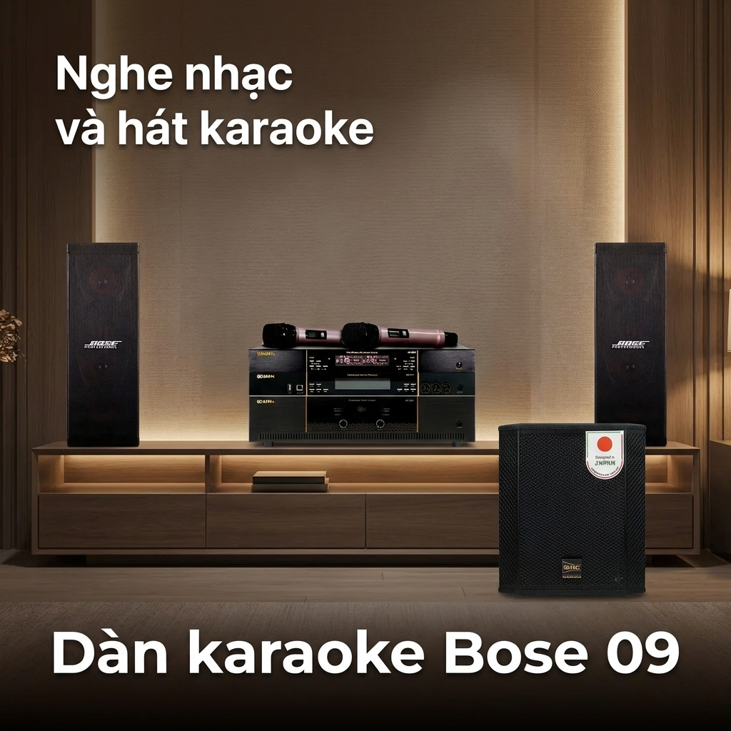 Dàn karaoke Bose 09 (Bose 402 Seri V, BIK BBK-W25A, BIK VK-A52, BIK VK-R51, BIK VK- M51)