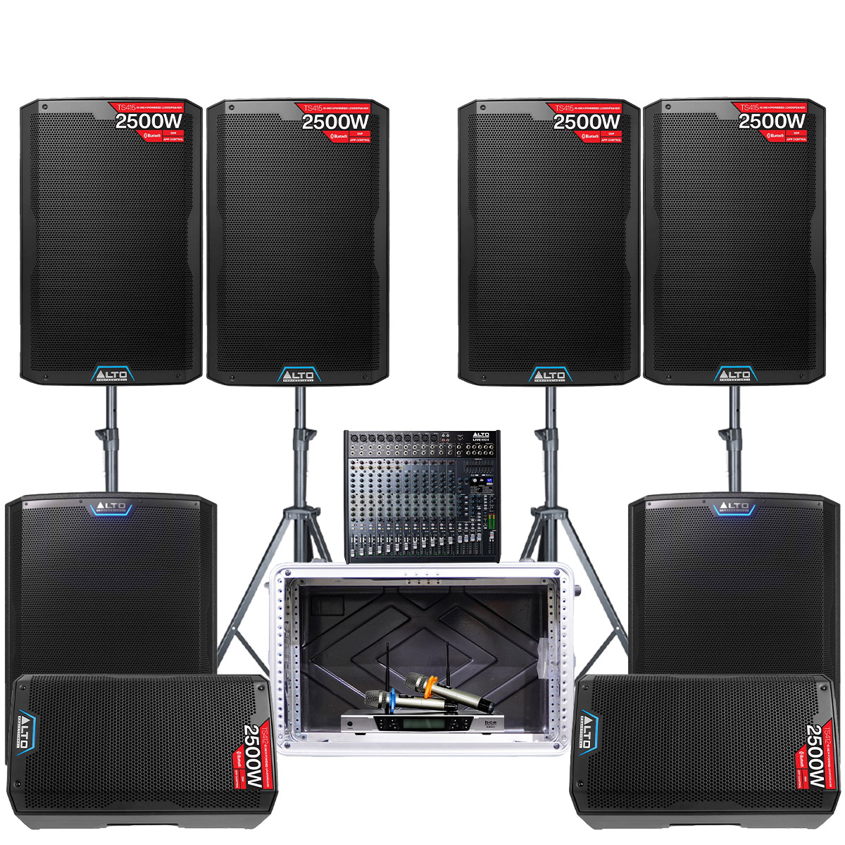Dàn âm thanh đám cưới Active ALTO 01 (Alto TS415, Alto TS412, Alto TS18S, Alto Live1604, BCE UGX12)
