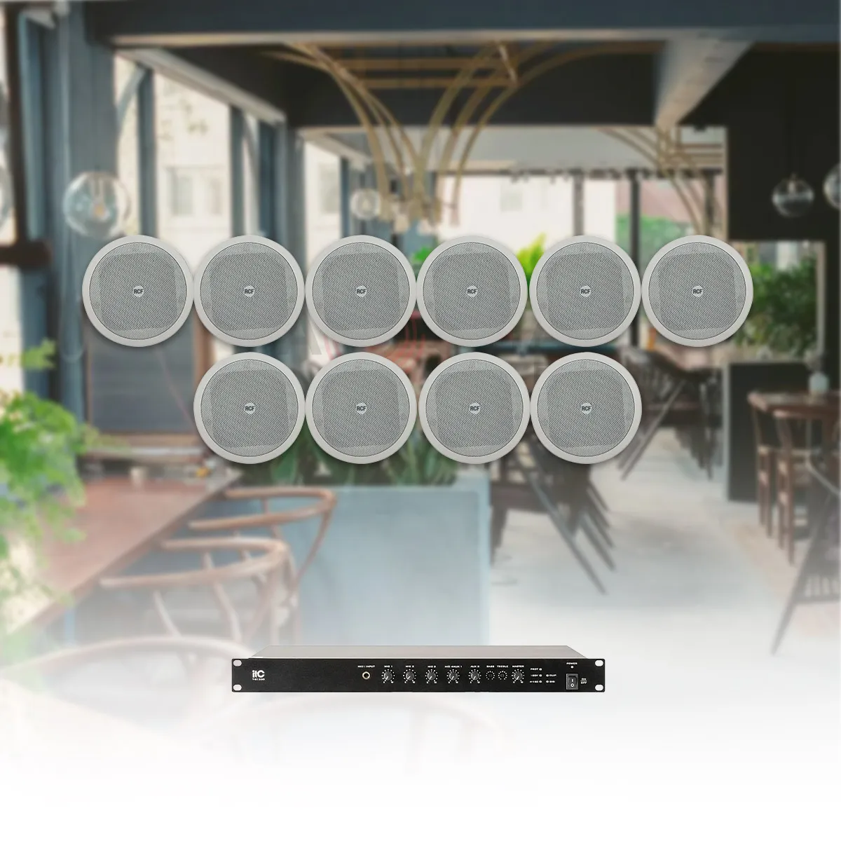 Hệ thống âm thanh nhạc nền quán cafe, nhà hàng, shop, spa RCF 03