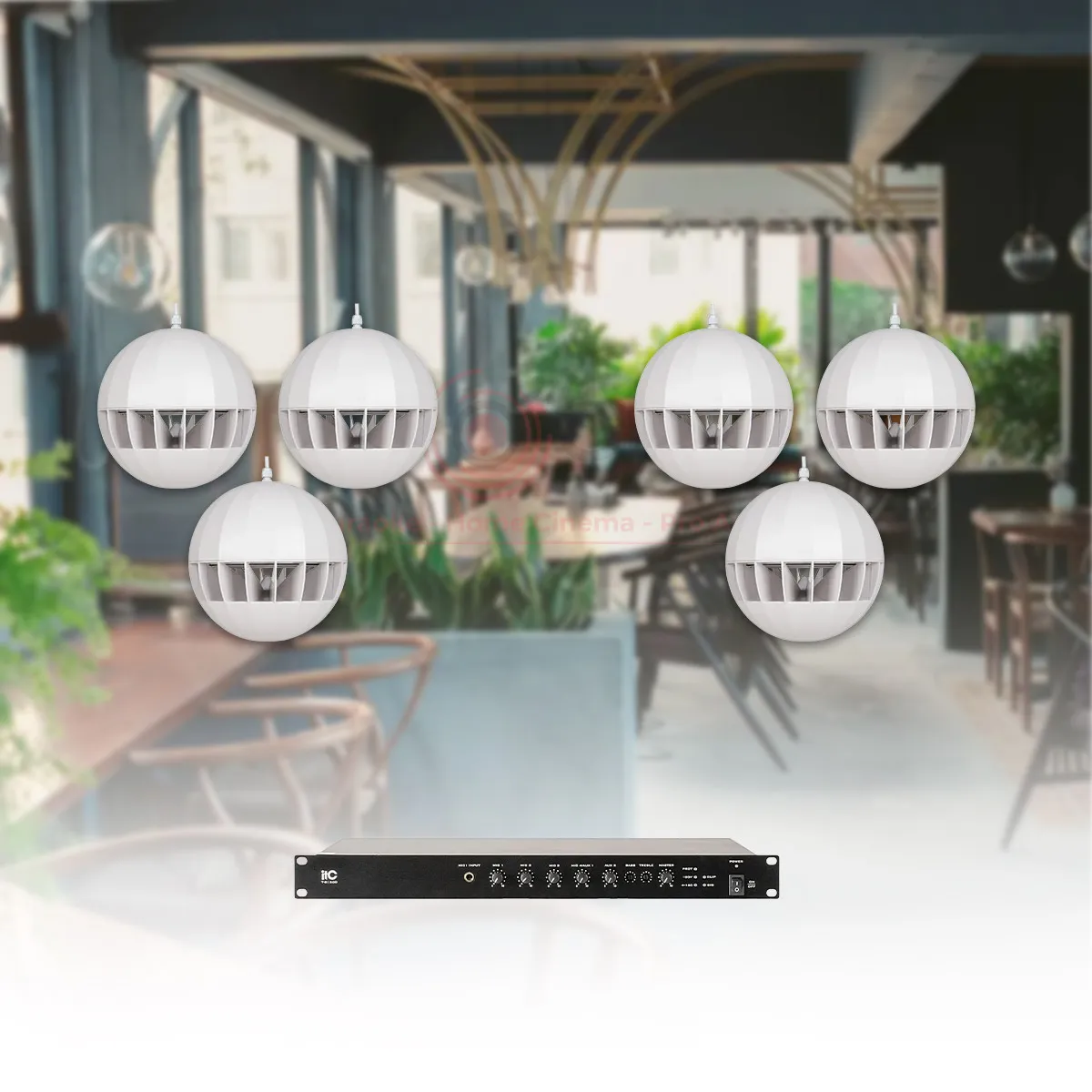 Hệ thống âm thanh nhạc nền quán cafe, nhà hàng, shop, spa RCF 04