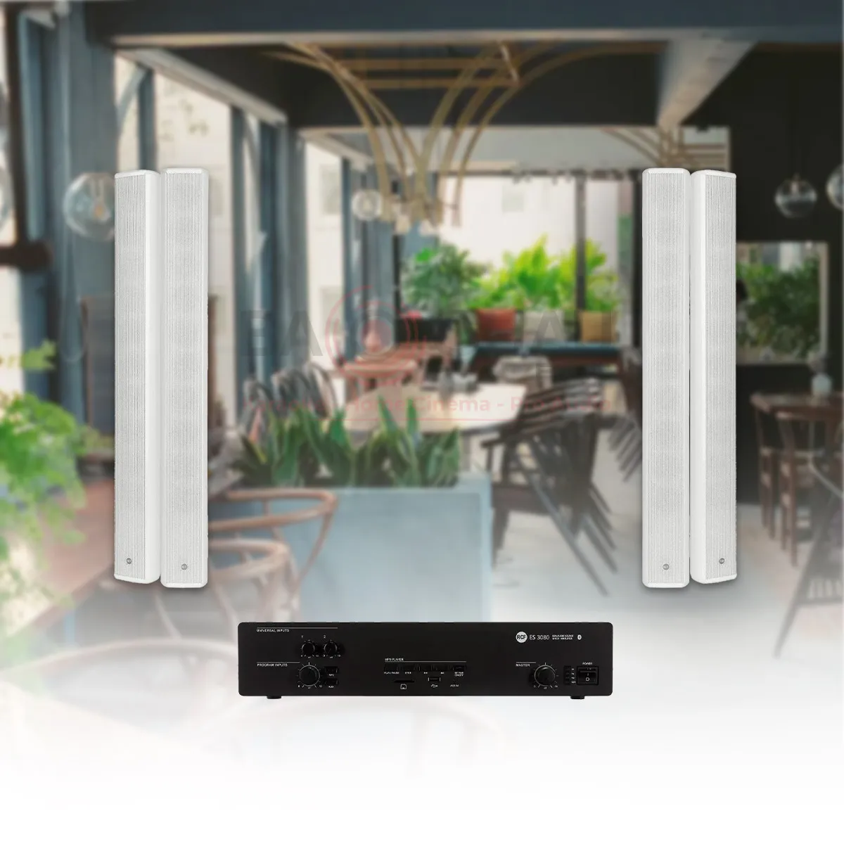 Hệ thống âm thanh nhạc nền quán cafe, nhà hàng, shop, spa RCF 05