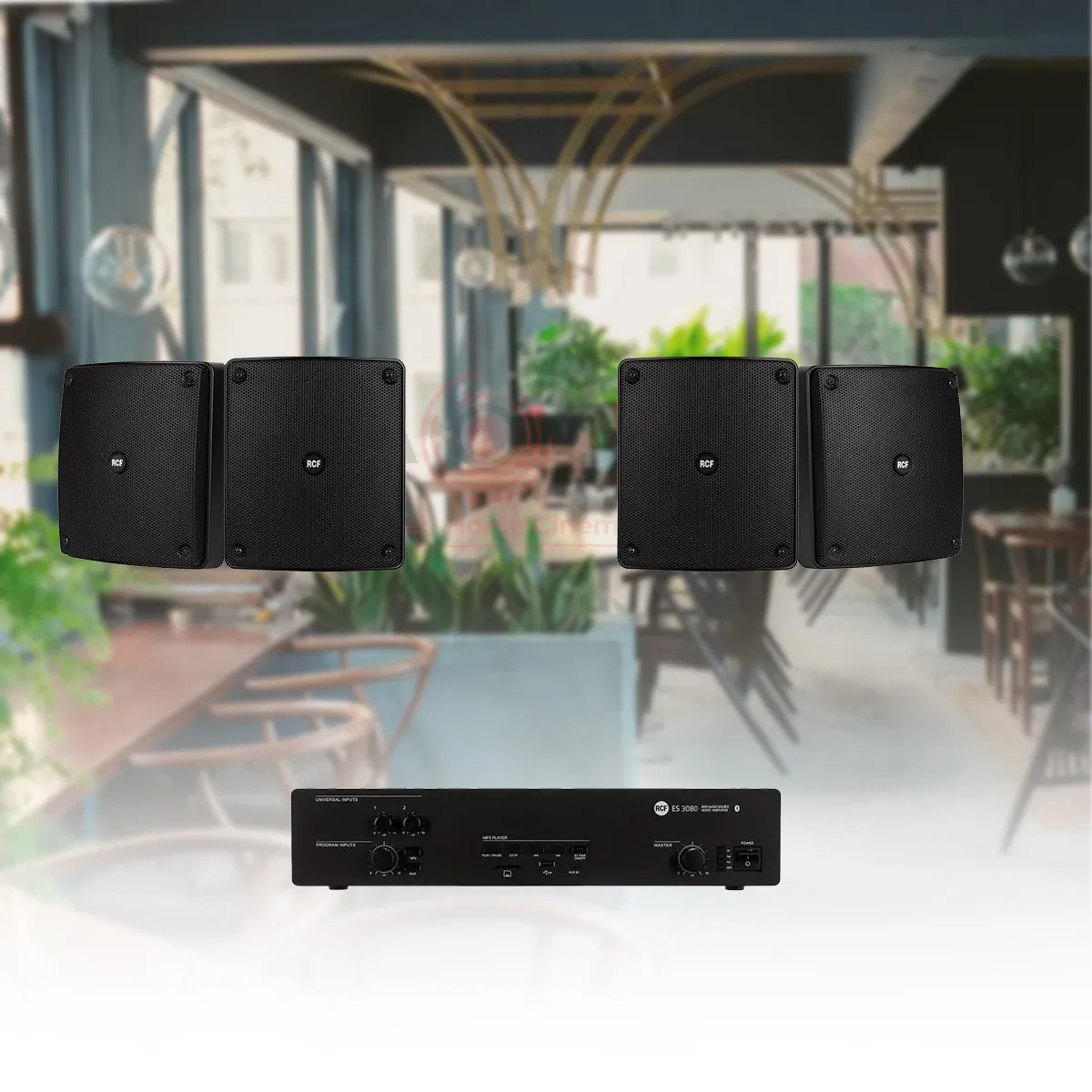 Hệ thống âm thanh nhạc nền quán cafe, nhà hàng, shop, spa RCF 07
