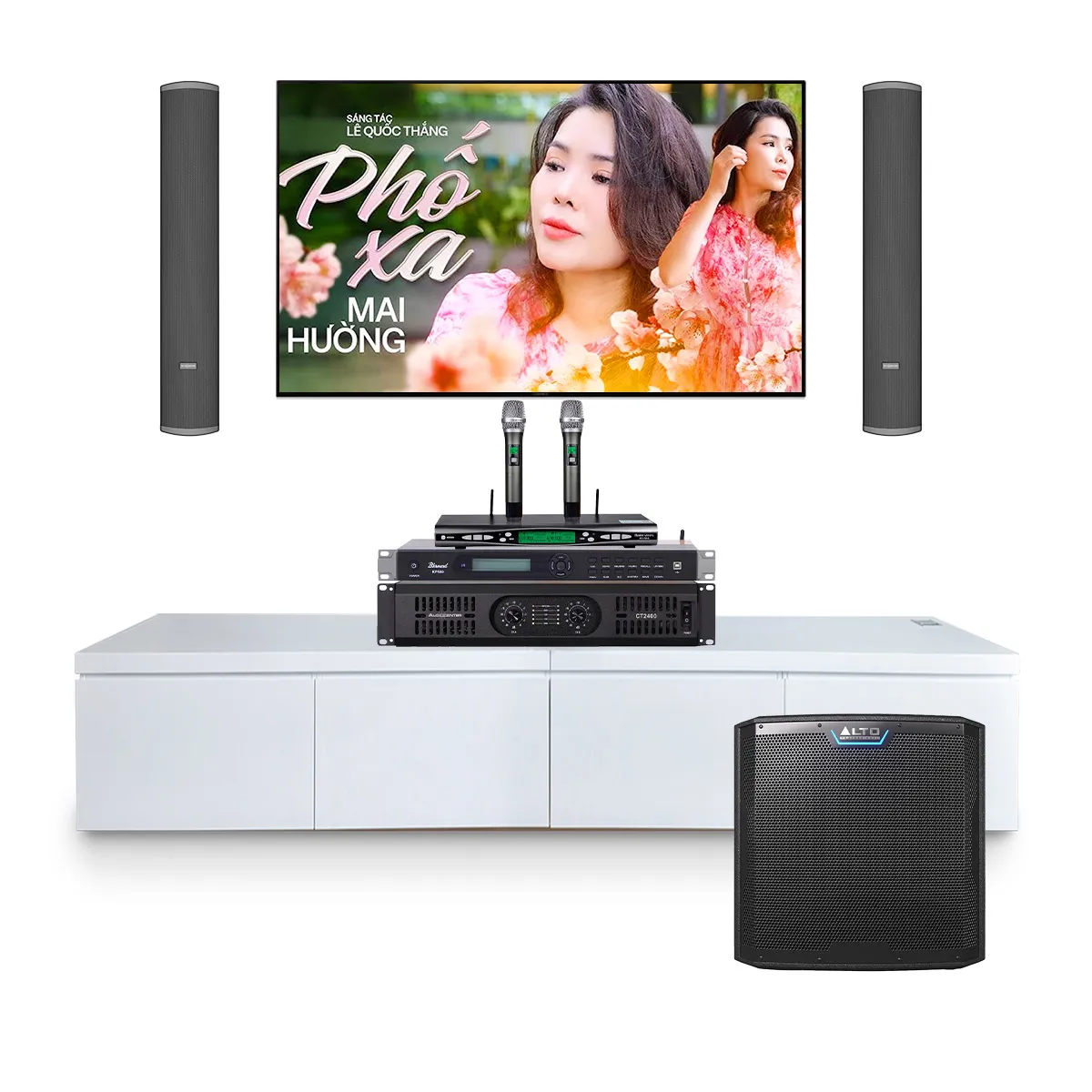 Dàn karaoke gắn tường Audiocenter 04