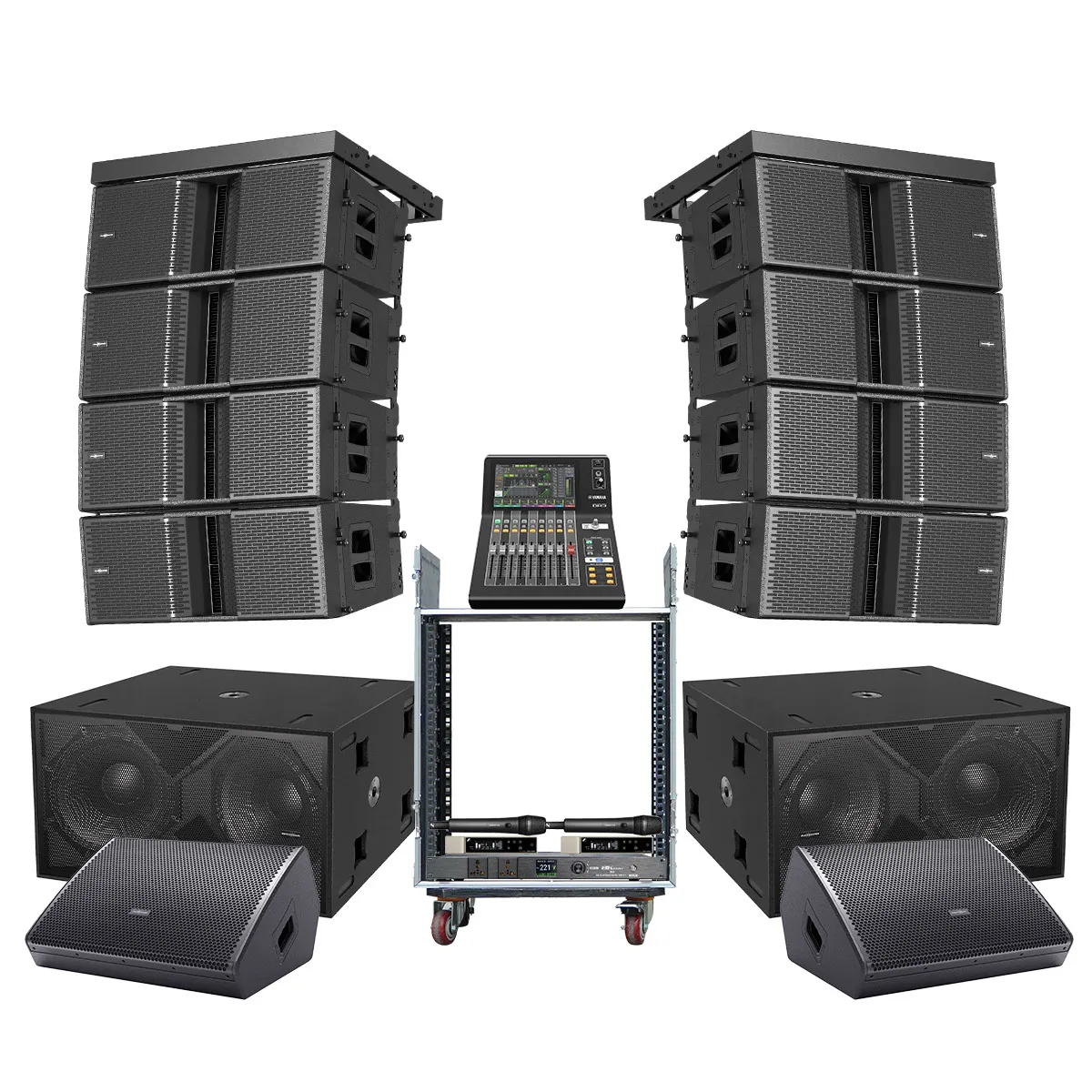 Dàn Line Array Active Audiocenter Astra 02 (Audiocenter Astra 212A, K-LA218-DSP, WM3210A, DM3 Standard...)