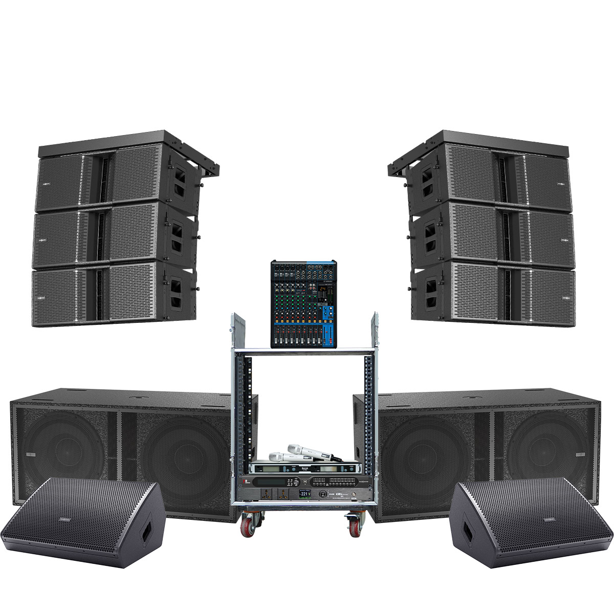 Dàn Line Array Active Audiocenter Astra 03 (Audiocenter Astra 210A, S3218A, WM3210A, Yamaha MG12XU,...)