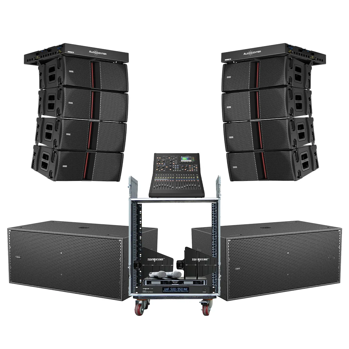 Dàn Line Array Active Audiocenter Avanda 05 (Audiocenter Avanda 210A, Avanda 218A, Midas M32R Live, BCE VIP6000...)
