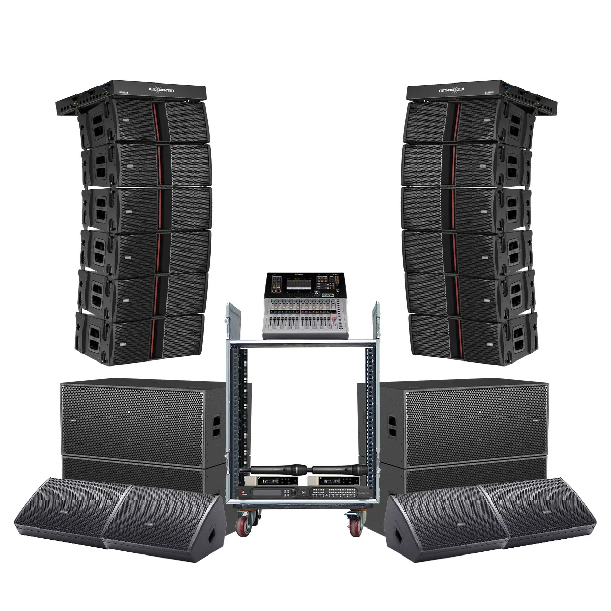 Dàn Line Array Active Audiocenter Avanda 06 (Audiocenter Avanda 212A, Avanda 218A, WM3210A, Yamaha TF1...) - Hình 1