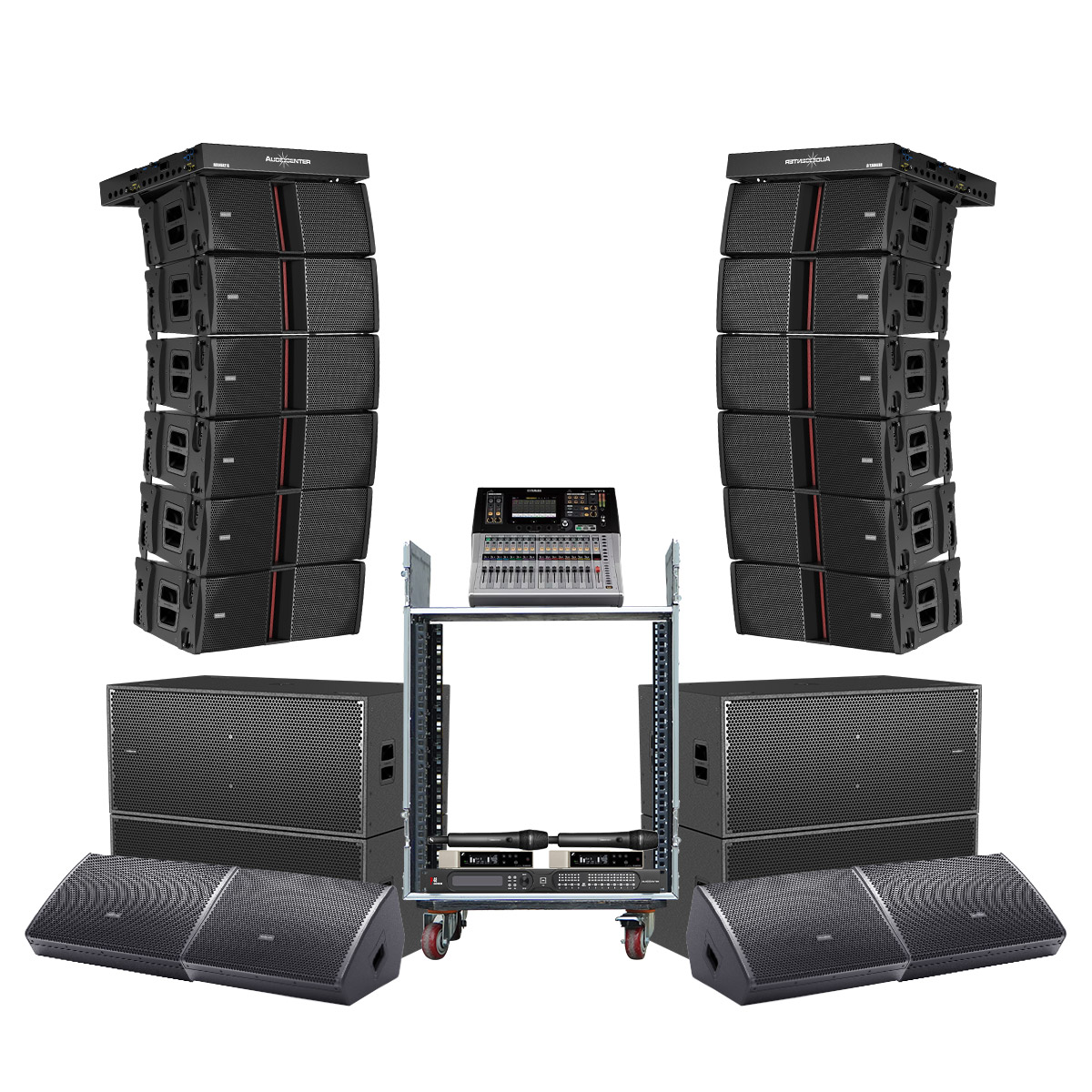 Dàn Line Array Active Audiocenter Avanda 06 (Audiocenter Avanda 212A, Avanda 218A, WM3210A, Yamaha TF1...)