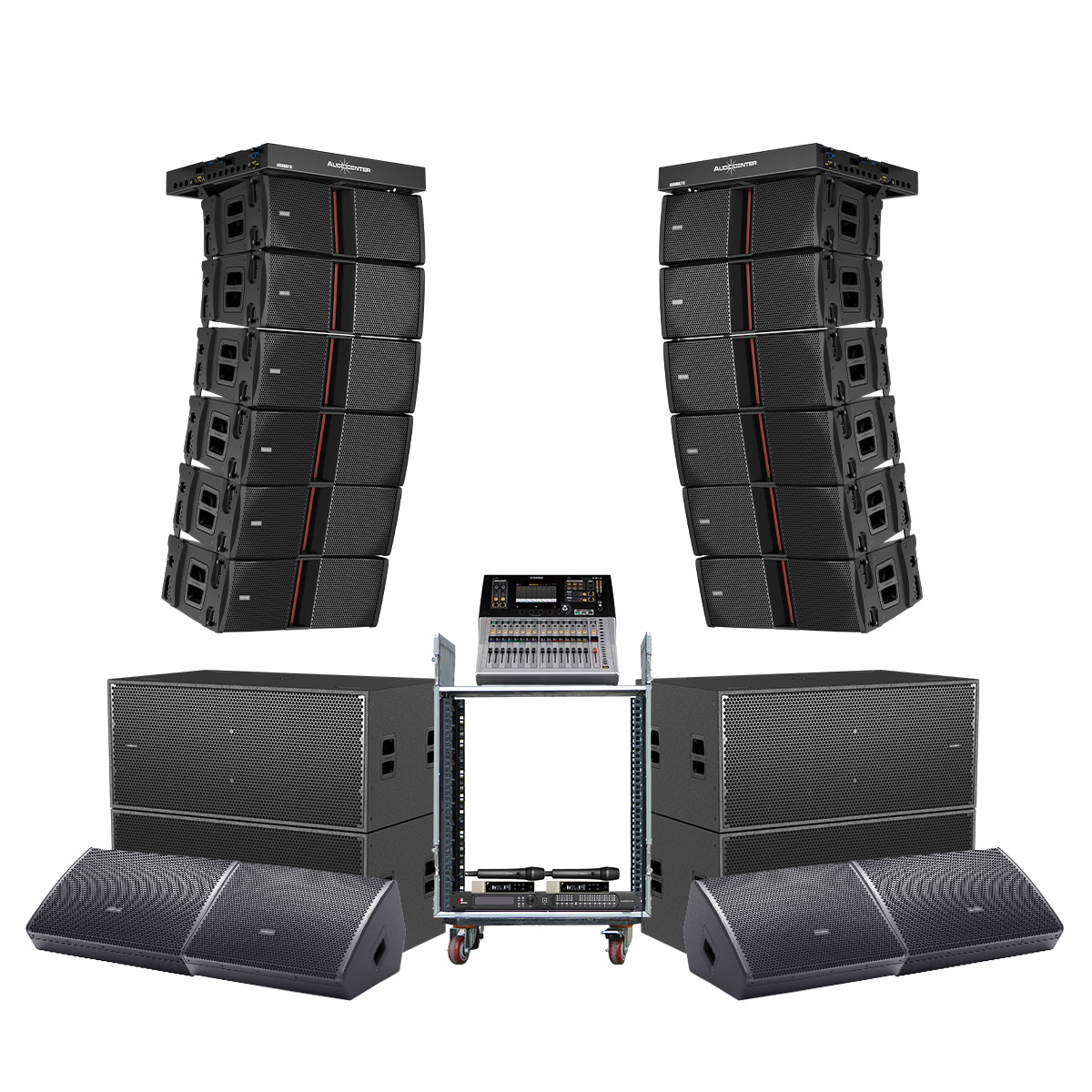 Dàn Line Array Active Audiocenter Avanda 08 (Audiocenter Avanda 210A, Avanda 218A, WM3210A, Yamaha TF1...)