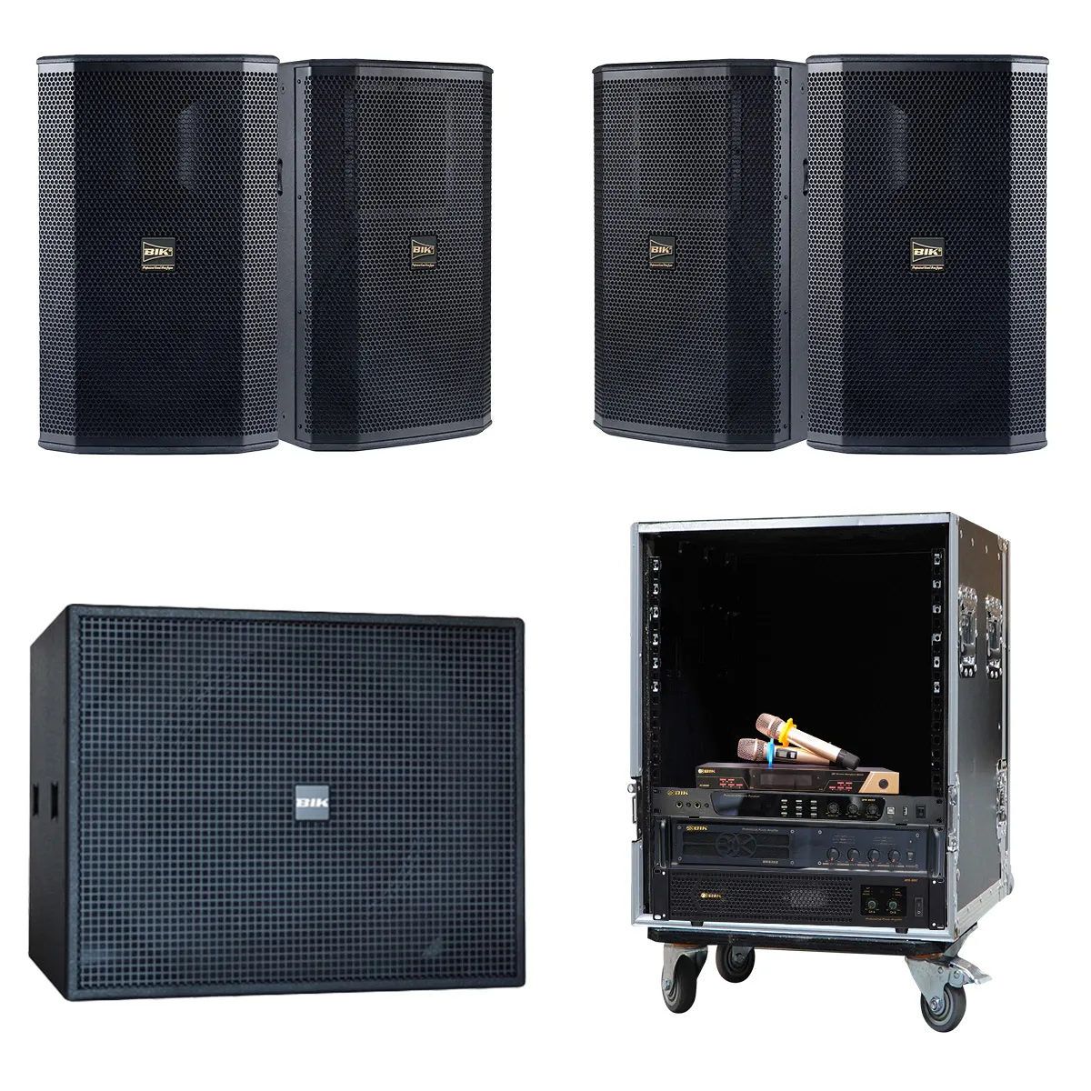 Dàn karaoke BIK Kinh doanh 01 (BIK BSP 412II, BIK VM840A, BIK BPA-H82, BIK BPR-8600, BIK KSP-W181, BIK BJ-U600...)