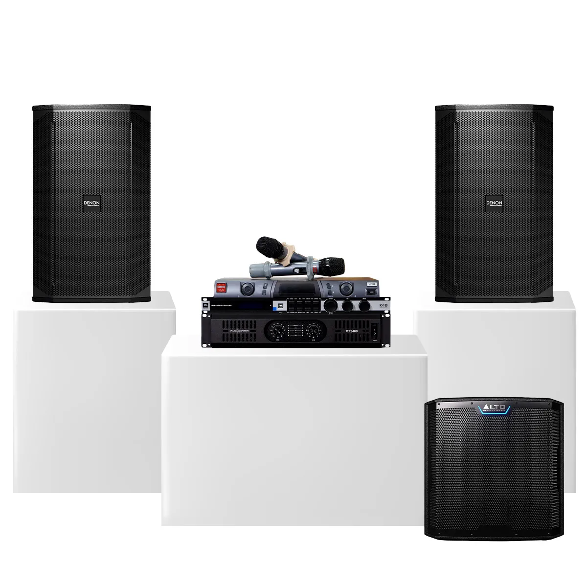 Dàn karaoke cao cấp Denon Nhật 12 (Denon DN-512, Audiocenter CT2400, JBL KX180A, Alto Ts12S, BBS S290D) - Hình 2