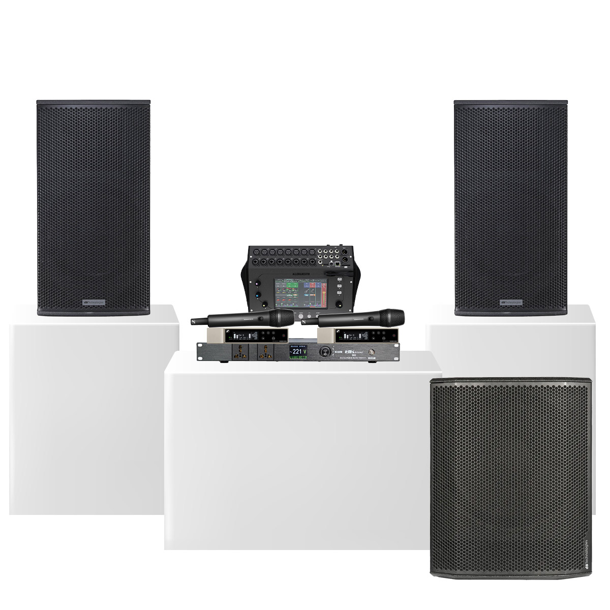 Dàn karaoke siêu cao cấp cho gia đình - biệt thự 03 (dBTechnologies Vio X15, Sub 618, CQ-18T,…)