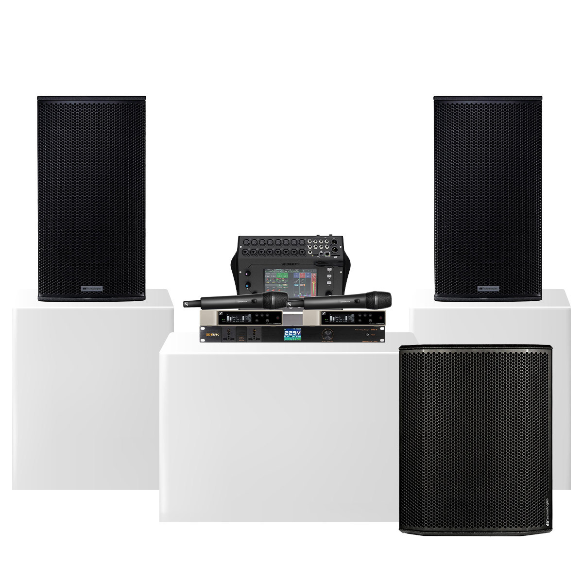 Dàn karaoke siêu cao cấp cho gia đình - biệt thự 03 (dBTechnologies Vio X15, Sub 618, CQ-18T,…)