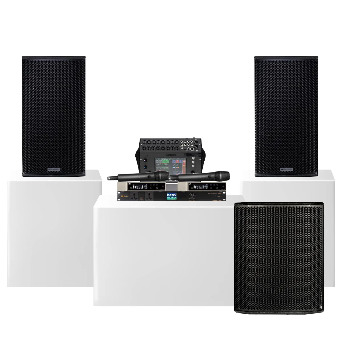 Dàn karaoke siêu cao cấp cho gia đình - biệt thự 03 (dBTechnologies Vio X15, Sub 618, CQ-18T,…) - Hình 1