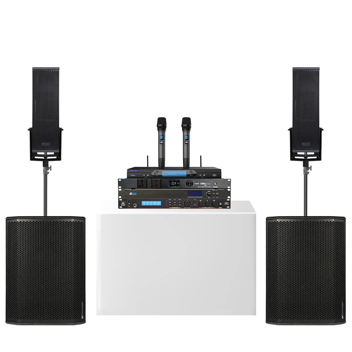 Dàn karaoke siêu cao cấp cho gia đình - biệt thự 07 (dBTechnologies Vio X206-100, Sub 615, JBL VX9, Baiervires BS9800…)