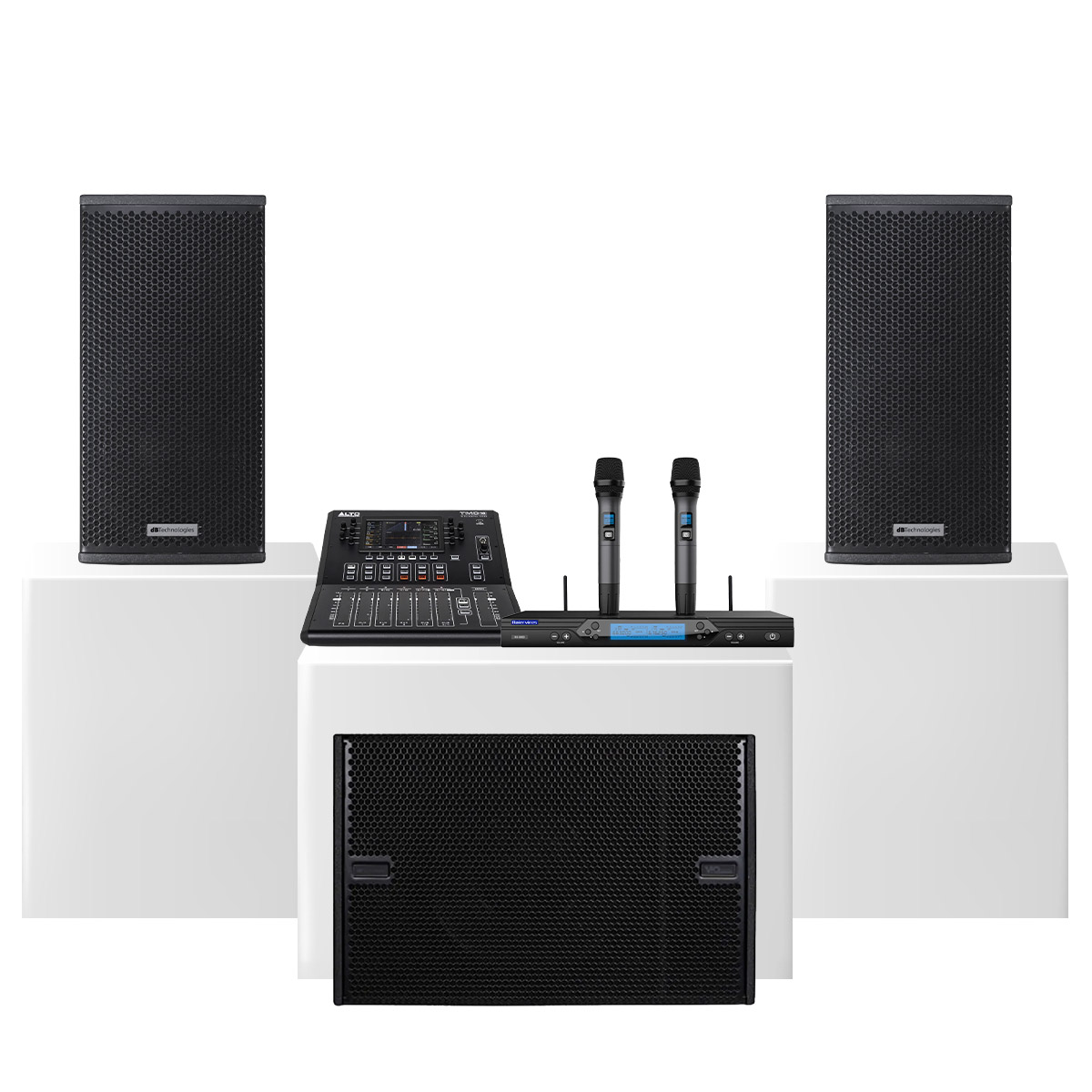 Dàn karaoke siêu cao cấp cho gia đình - biệt thự 08 (dBTechnologies Vio X12, VIO S115, Alto TMD16, Baiervires BS9800,…)