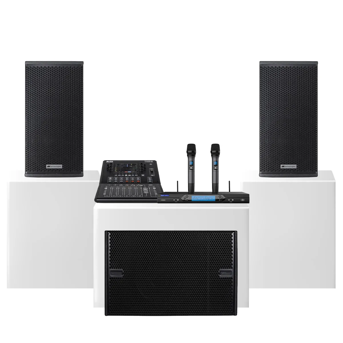 Dàn karaoke siêu cao cấp cho gia đình - biệt thự 08 (dBTechnologies Vio X12, VIO S115, Alto TMD16, Baiervires BS9800,…)