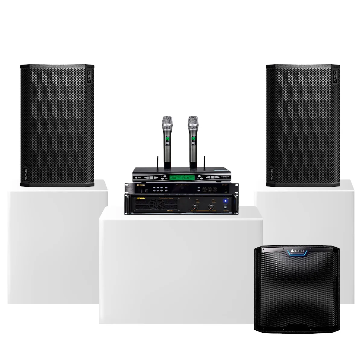 Dàn karaoke Denon Nhật 07( Denon DP-R312, BIK VM620A, BIK BPR-5800, Alto TS12S, Baiervires BS-790s) - Hình 5
