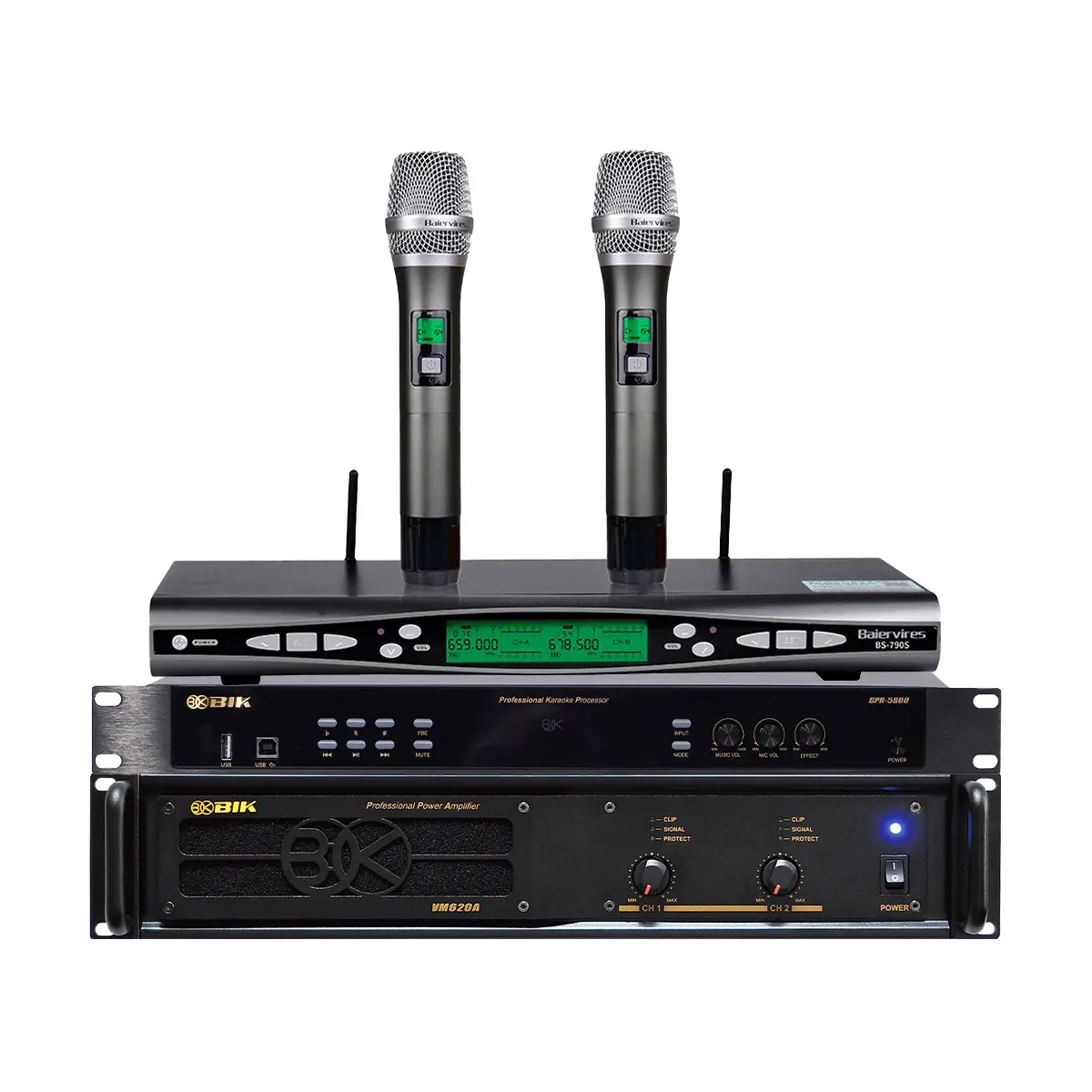 Dàn karaoke Denon Nhật 07( Denon DP-R312, BIK VM620A, BIK BPR-5800, Alto TS12S, Baiervires BS-790s) - Hình 7