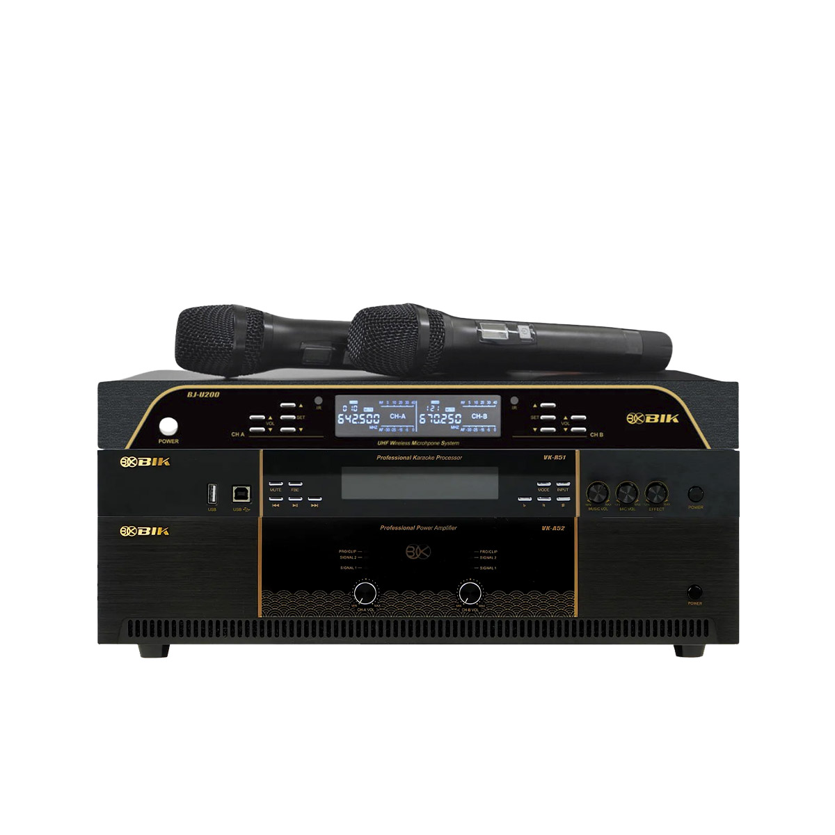 Dàn karaoke đồng bộ BIK New 2025-02 (BIK CS-620, BIK VK-A52, BIK VK-R51, BIK BBK-W25A, BIK BJ-U200) - Hình 7