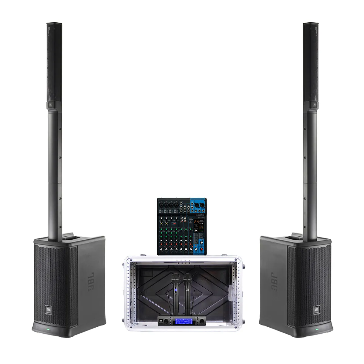 Dàn karaoke di động JBL 08 (JBL Eon One MK2, Yamaha MG 10XU, JBL VM300) 