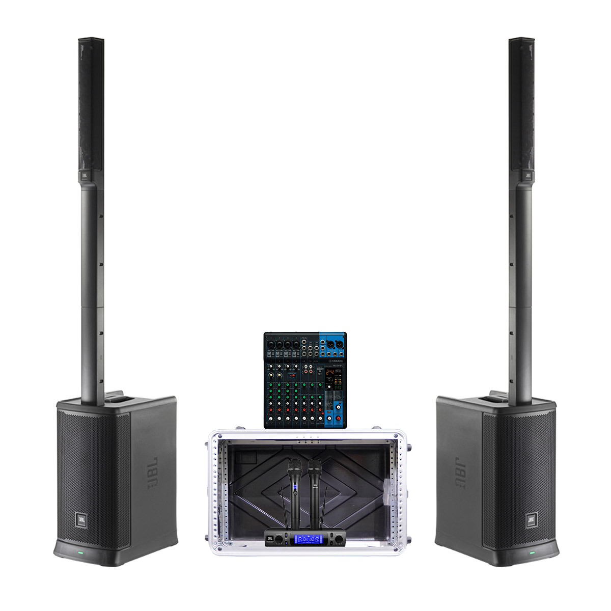 Dàn karaoke di động JBL 08 (JBL Eon One MK2, Yamaha MG 10XU, JBL VM300)