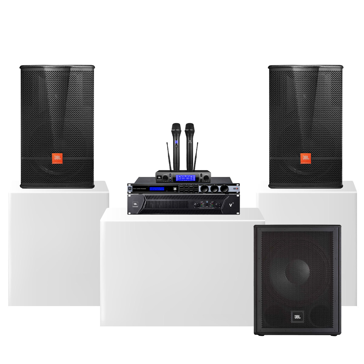 Dàn karaoke đồng bộ full JBL 07 (JBL CV1270, JBL V6, JBL KX190, JBL IRX115, JBL VM300) - Hình 2