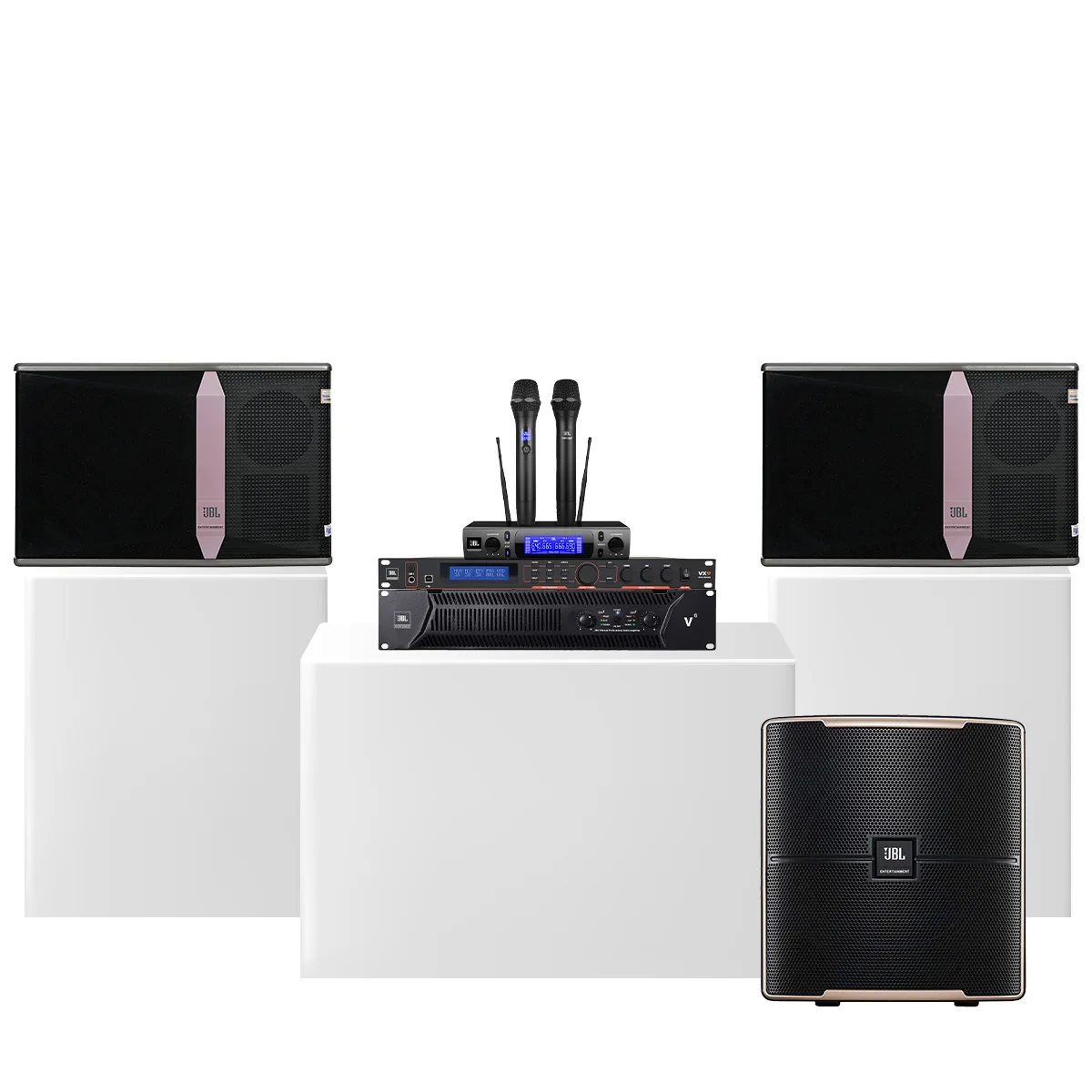 Dàn karaoke đồng bộ full JBL 15 (JBL Ki512, JBL V6, JBL VX9, JBL Pasion 12SP, JBL VM300) - Hình 3