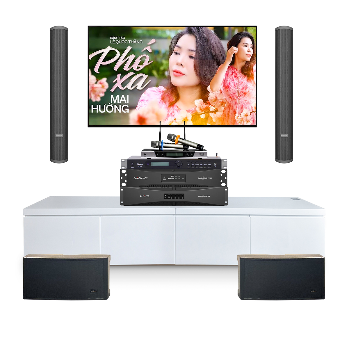 Dàn karaoke gắn tường Audiocenter 05 (Audicenter Artist T83, Audiocenter TW8, Audiocenter T4800, Bksound KP500...)