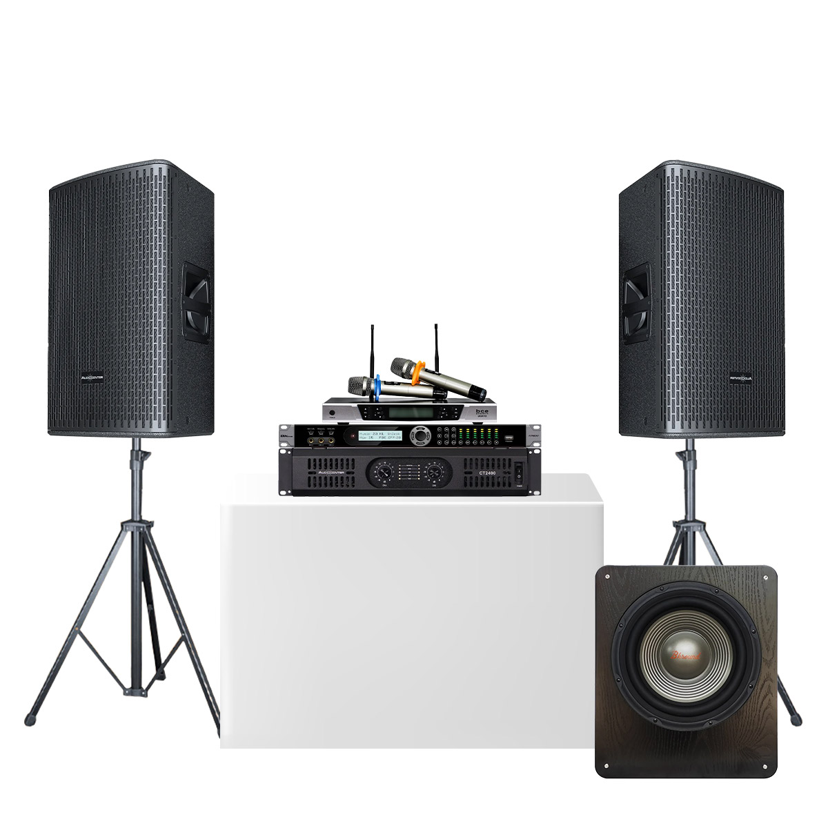 Dàn karaoke gia đình Audiocenter GT01 (Audiocenter GT512P, Audiocenter CT2400, Bksound KP600, Bksound SW612 MK II...)