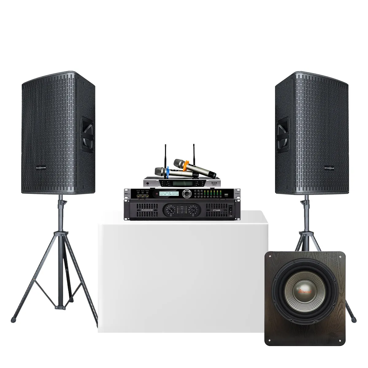 Dàn karaoke gia đình Audiocenter GT01 (Audiocenter GT512P, Audiocenter CT2400, Bksound KP600, Bksound SW612 MK II...)