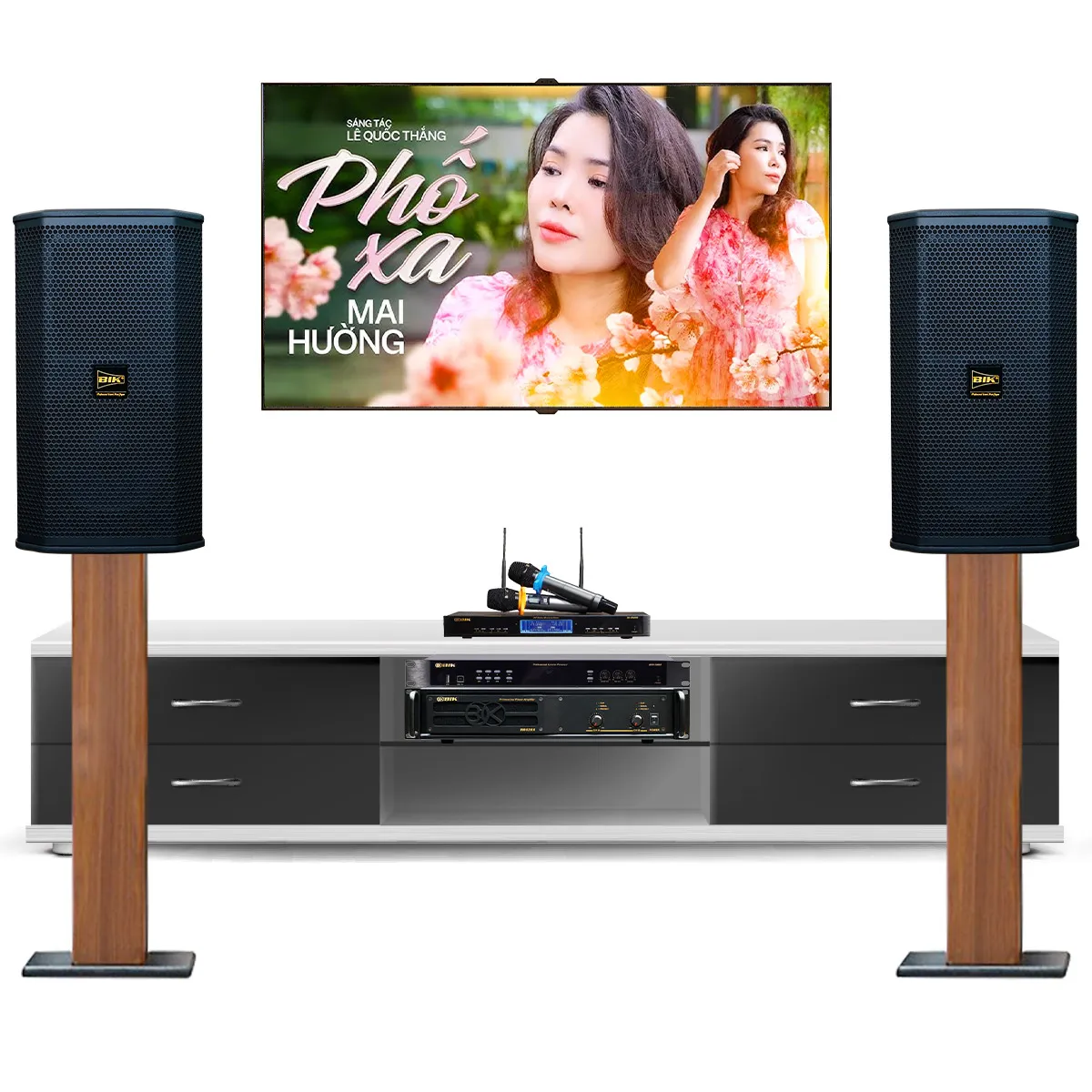 Dàn karaoke gia đình BIK19 (BIK BSP 410II, BIK VM420A, BIK BPR-5800, BIK BJ-U500II)