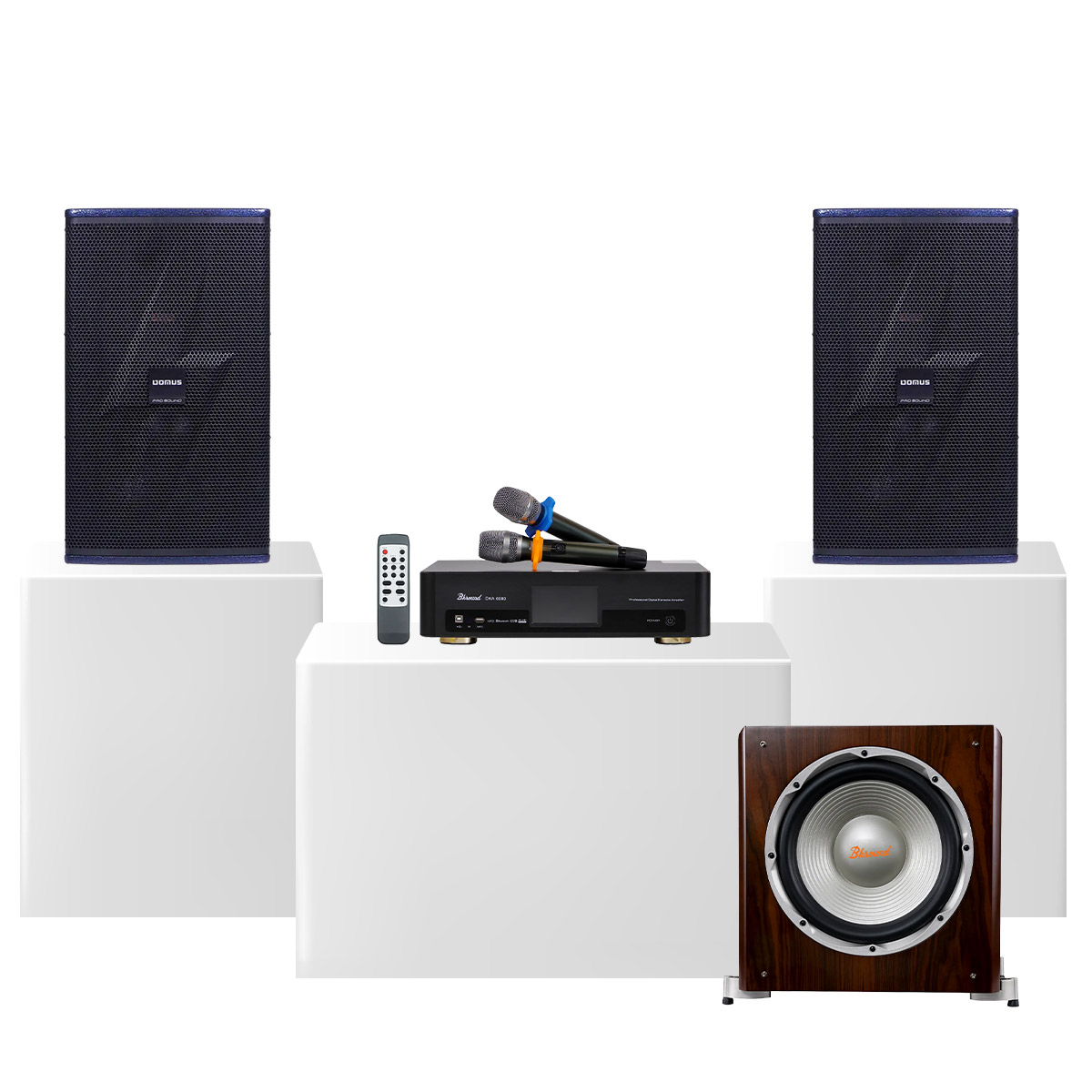 Dàn karaoke gia đình Domus 21 (Domus DP-6210 MAX, Bksound DKA 6500, Bksound SW512) - Hình 2