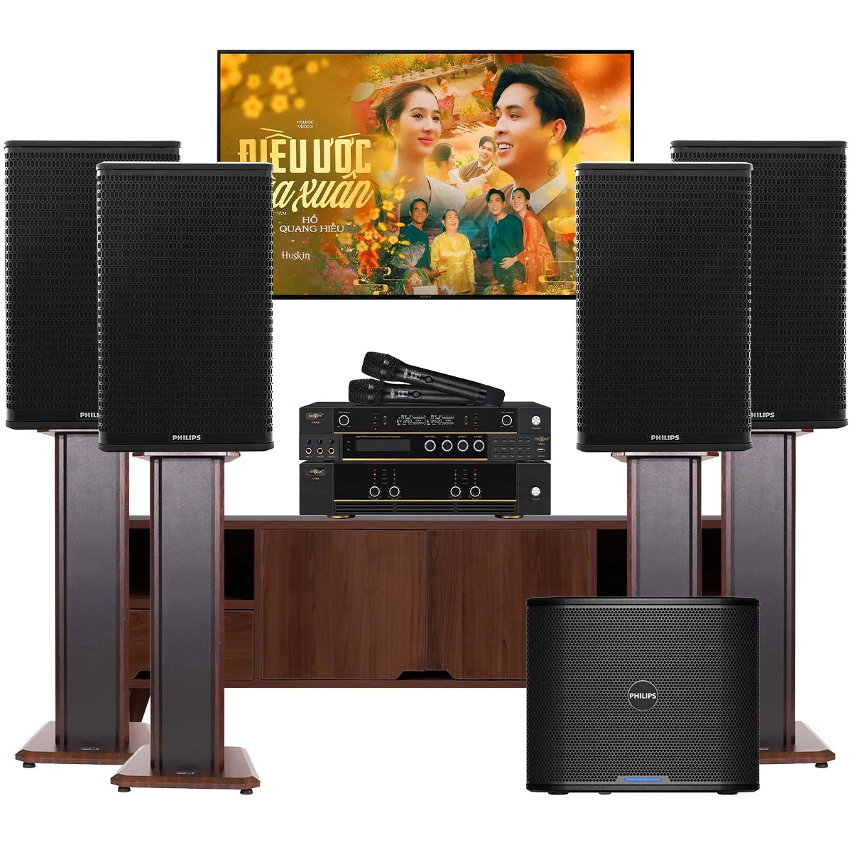 Dàn karaoke gia đình Philips 15 (Philips CSS1600/70, Philips CSS2110/70, WOLFIRST V46, WOLFIRST VX12, WOLFIRST VM3) - Hình 2
