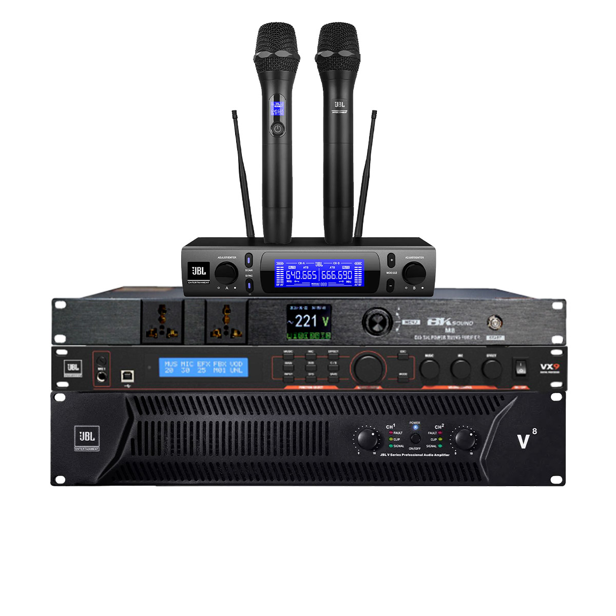 Dàn karaoke JBL cao cấp 27 (JBL MTS12, JBL V8, JBL VX9, JBL IRX115S, JBL VM300, Bksound M8) - Hình 8