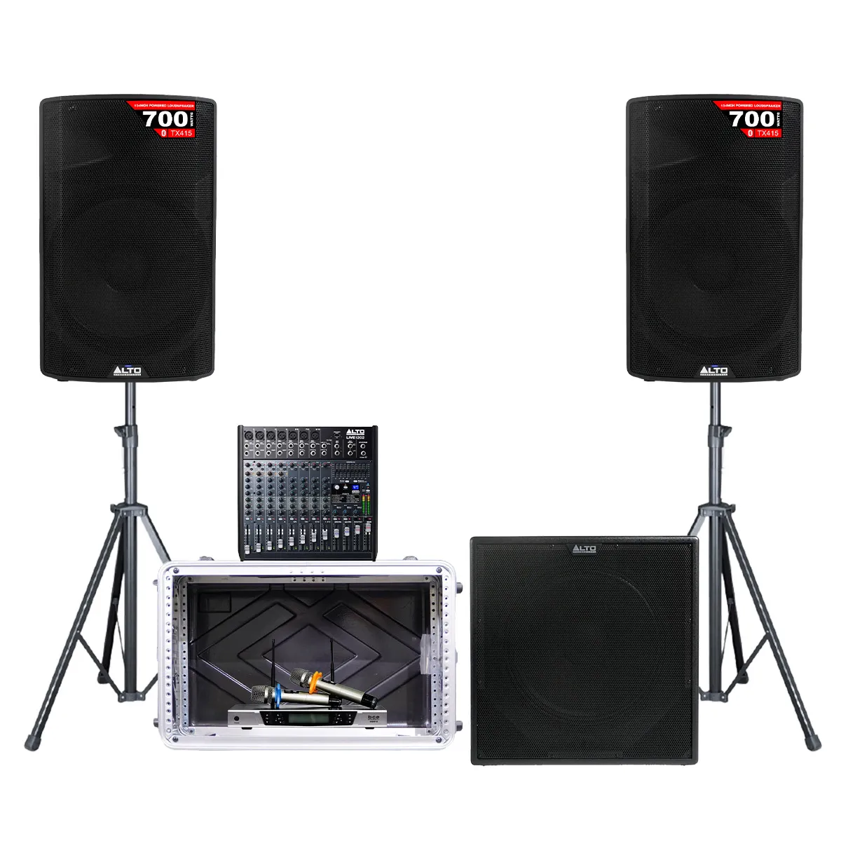 Dàn âm thanh hội trường, sân khấu Alto 11 (Alto TX415, Alto TX18S, Alto 1202, BCE UGX12)
