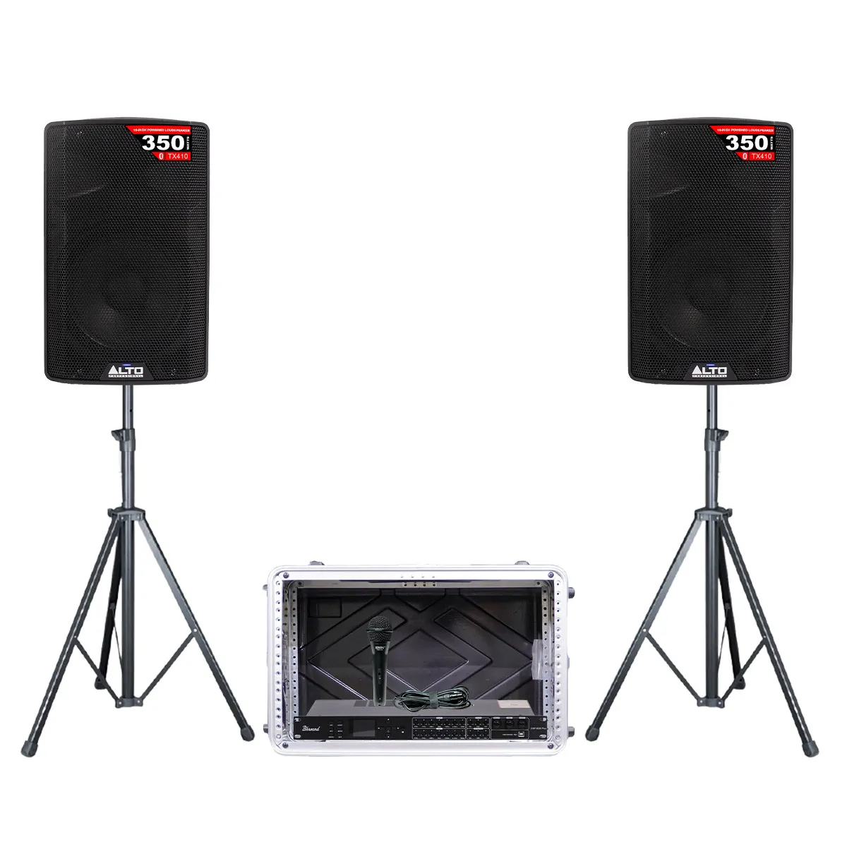 Dàn karaoke - Sân khấu Mini Alto 27 (Alto TX410, BKSound DSP-9000 Plus, BIK Pro 8X) 